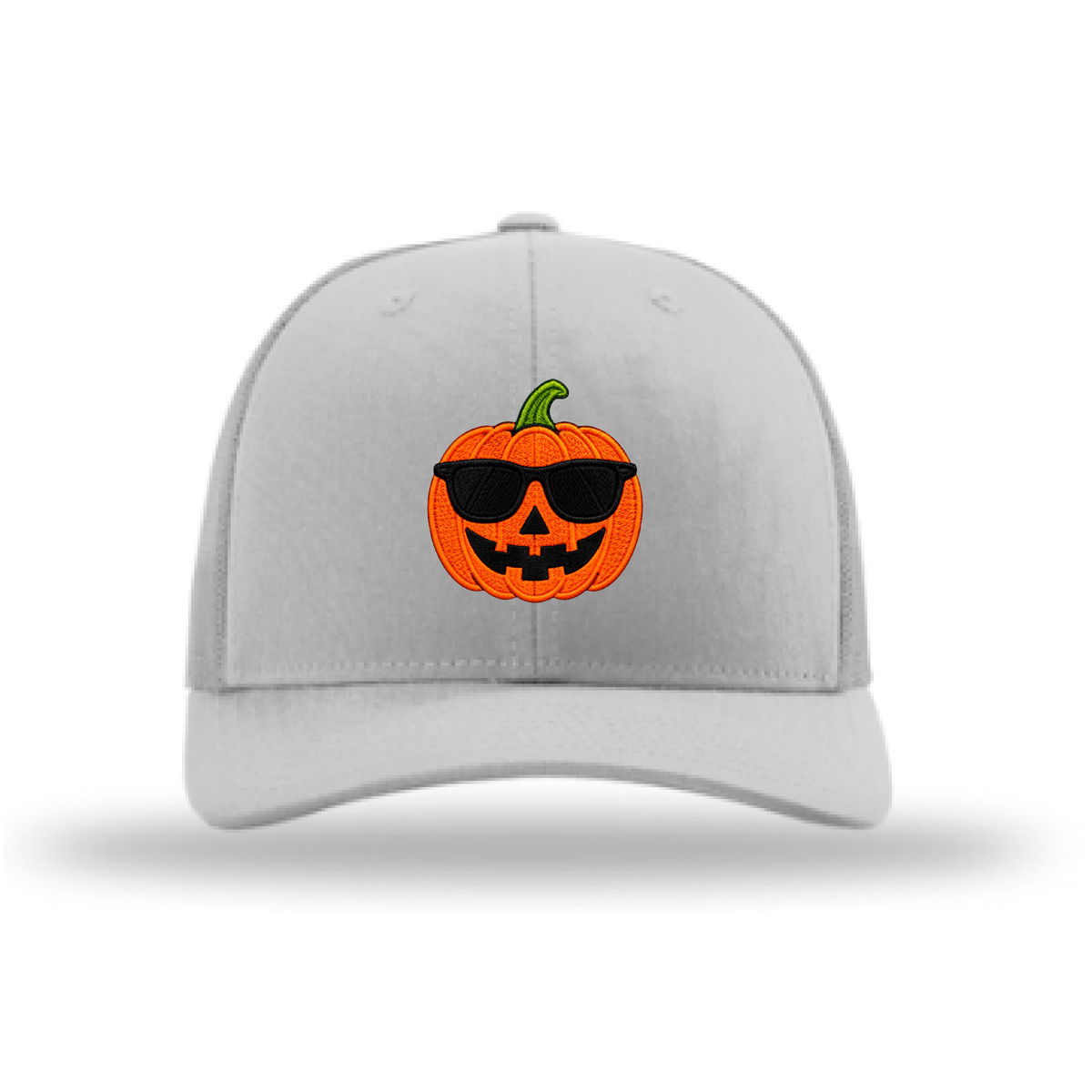 Cool Jack-O'-Lantern Richardson 112 Halloween Hat – Light Grey