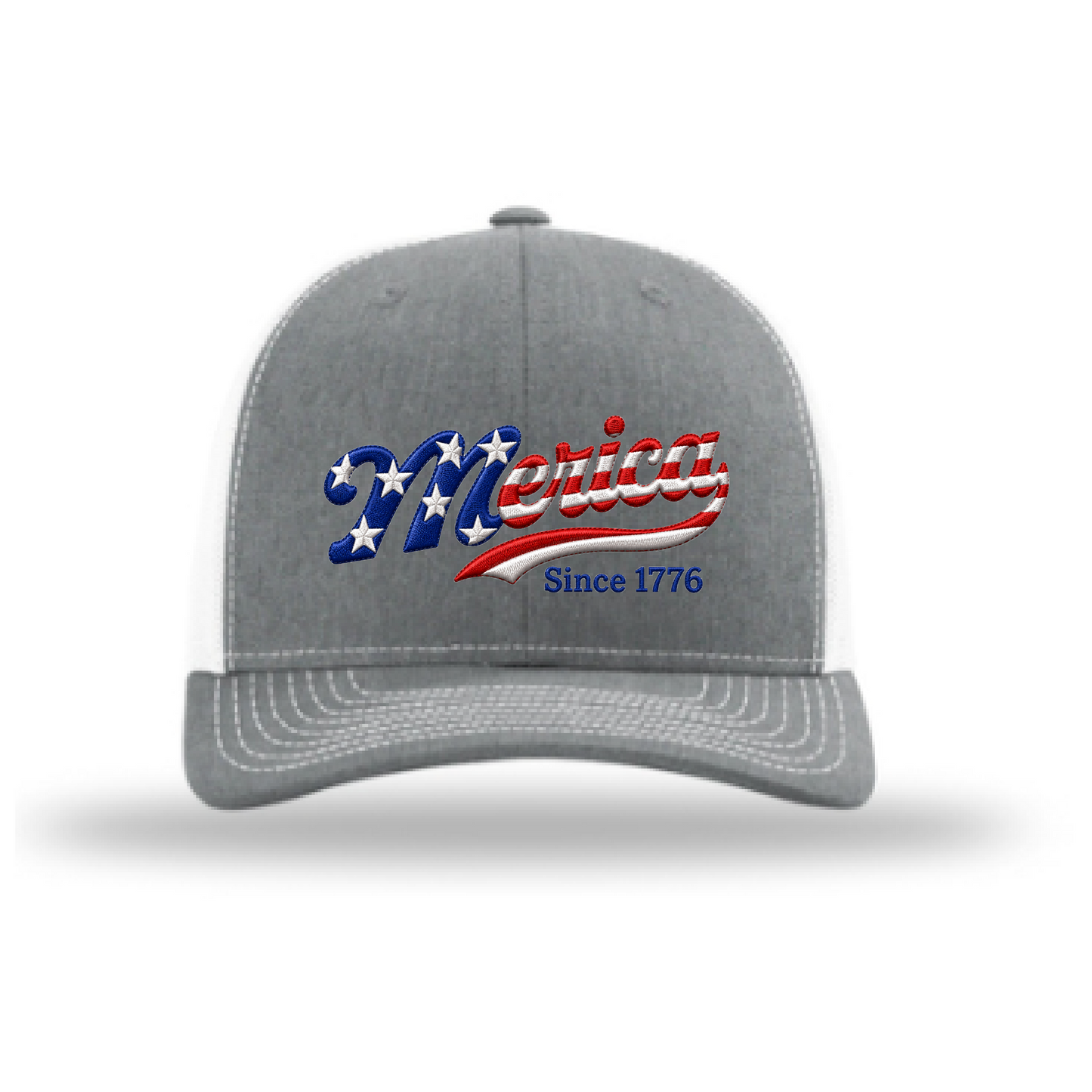 Merica Since 1776 Richardson 112 Hat - Gray/White