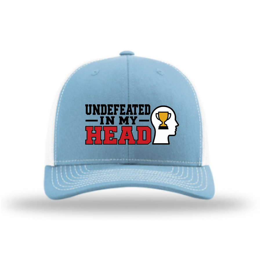 Undefeated in My Head Richardson 112 Hat - Carolina Blue