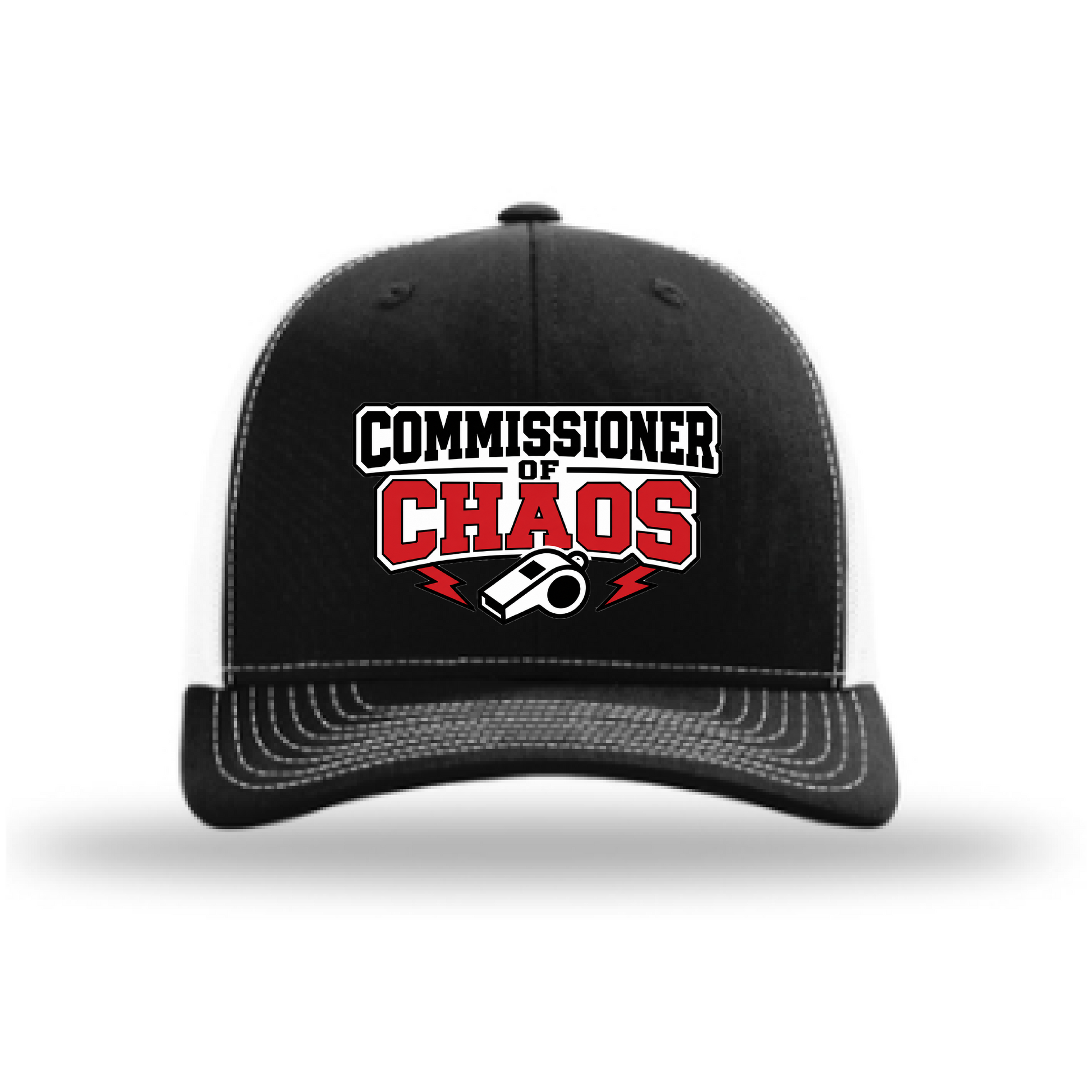 Commissioner of Chaos fantasy football Richardson 112 hat in Black/White