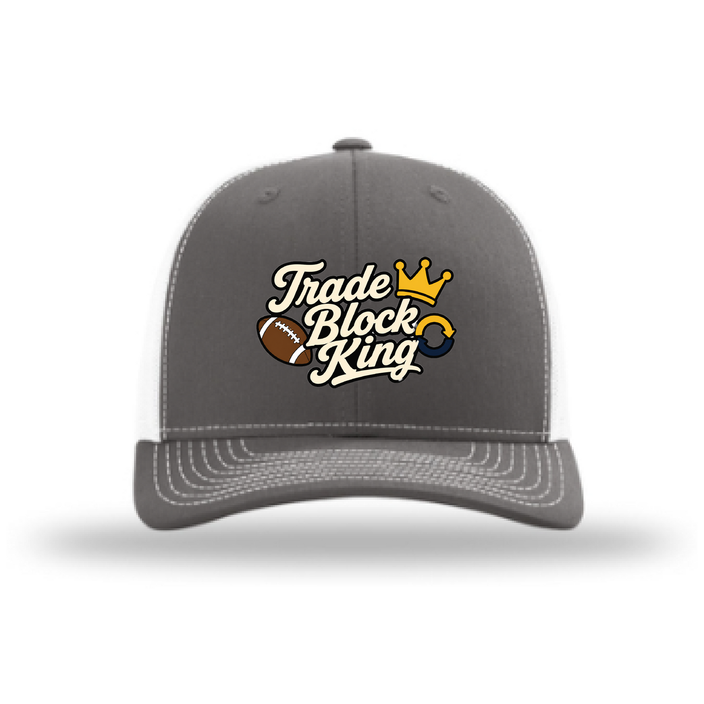Trade Block King fantasy football Richardson 112 hat in Charcoal/White
