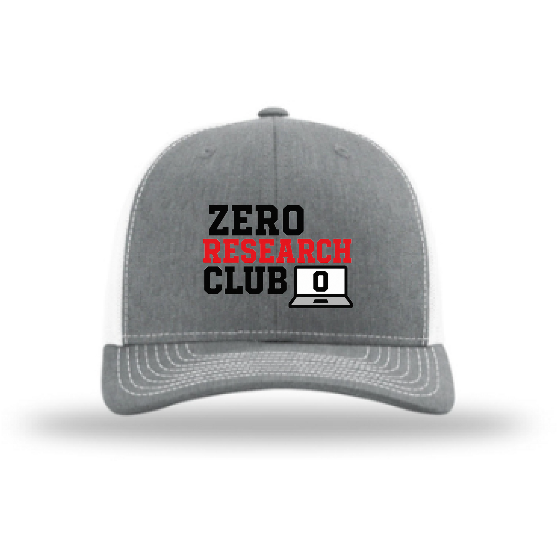 Zero Research Club fantasy football Richardson 112 hat in Heather Grey/White
