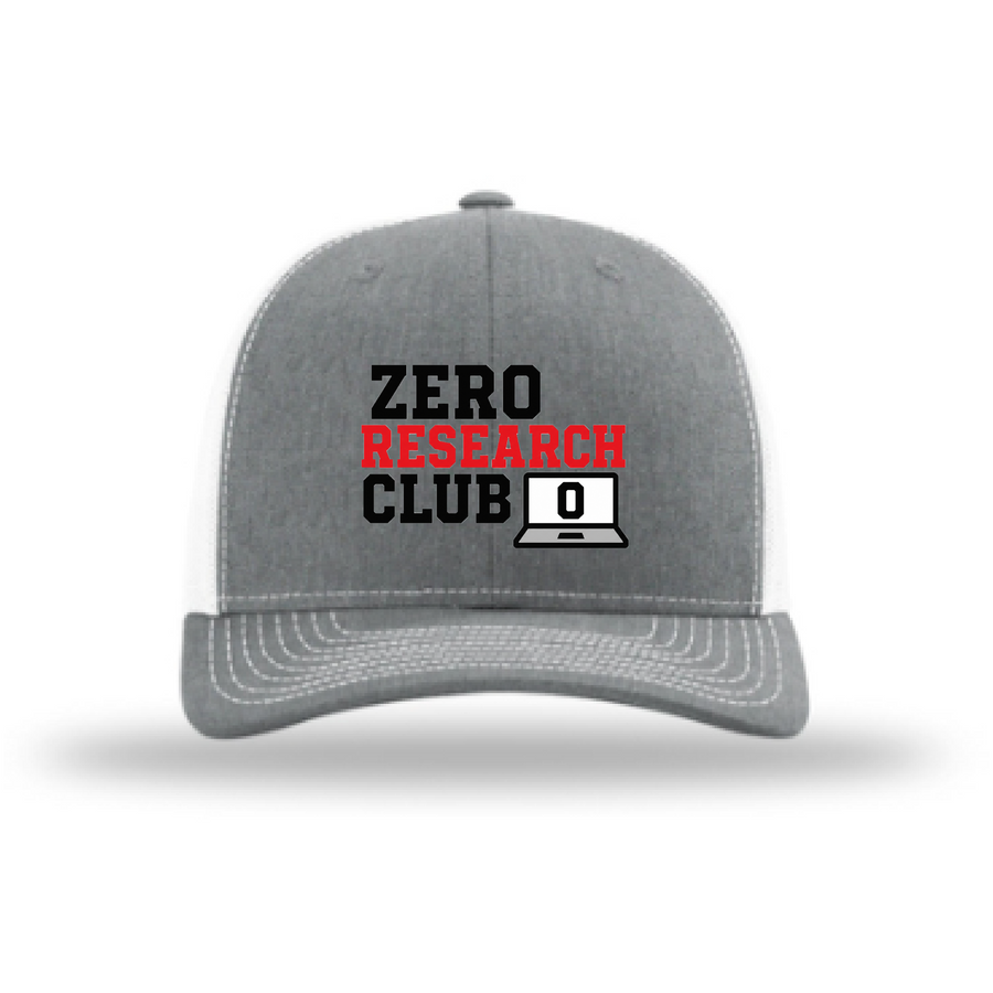 Zero Research Club Richardson 112 Hat - Heather Grey/White