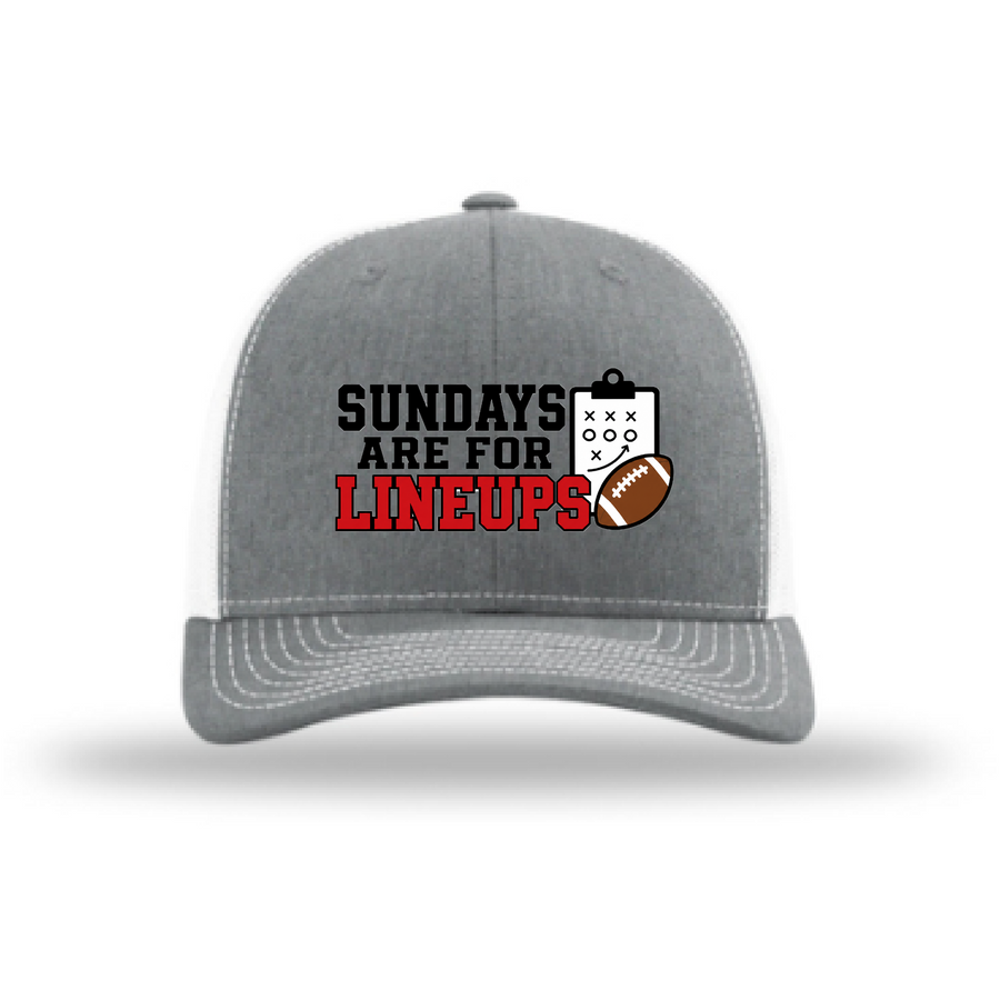 Sundays Are for Lineups Richardson 112 Hat - Heather Grey/White