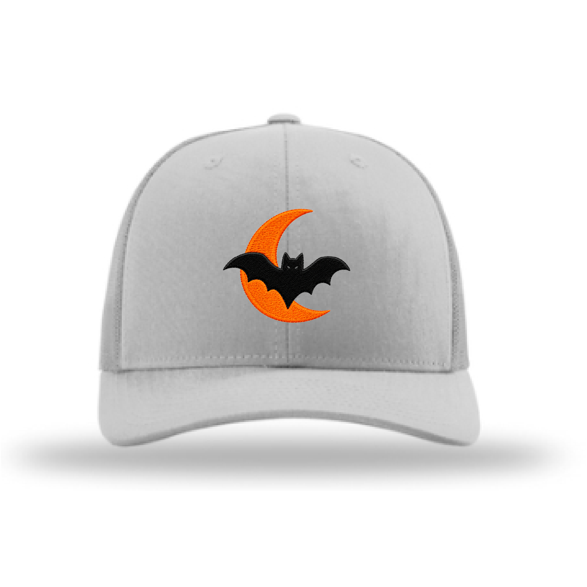Bat & Moon Richardson 112 Halloween Hat – Light Grey