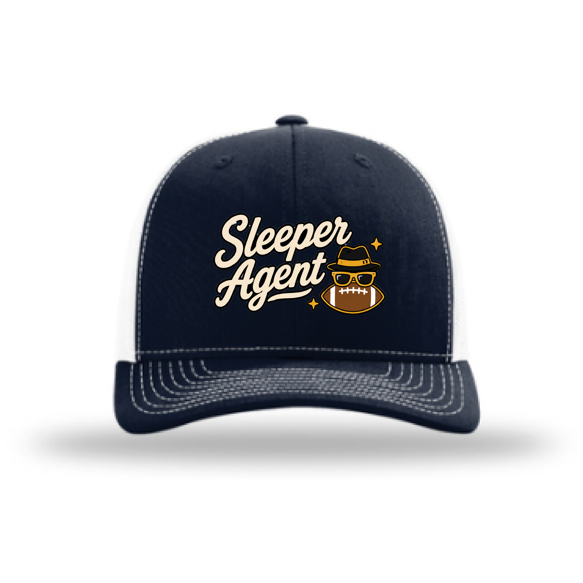 Sleeper Agent fantasy football Richardson 112 hat in Navy/White
