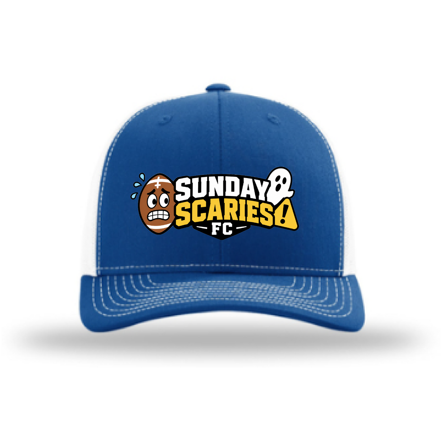 Sunday Scaries FC fantasy football Richardson 112 hat in Royal/White