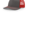 Charcoal/ Red