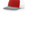 Red/ White/ Heather Grey