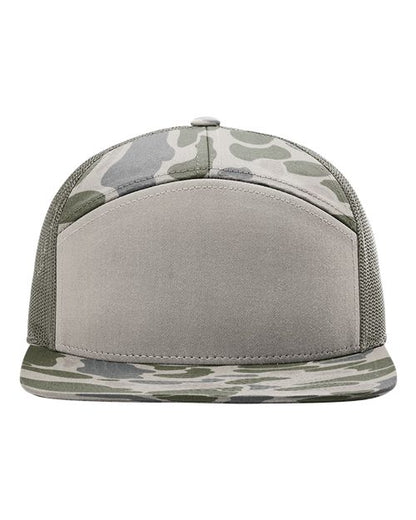 Richardson Printed Seven-Panel Trucker Cap 168P