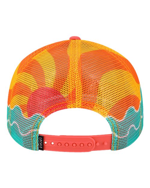 LOCALE Plain Front Five-Panel Trucker Cap 5PTKRS