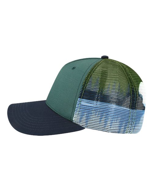 LOCALE Plain Front Five-Panel Trucker Cap 5PTKRS