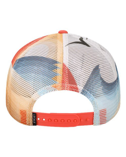 LOCALE Plain Front Five-Panel Trucker Cap 5PTKRS