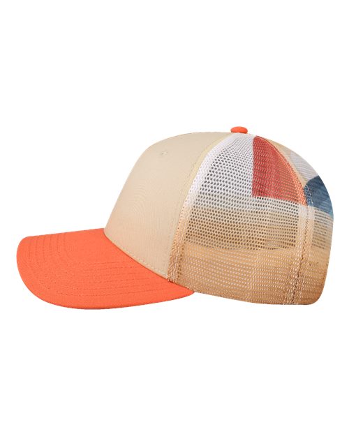 LOCALE Plain Front Five-Panel Trucker Cap 5PTKRS