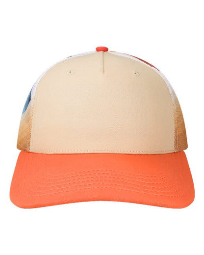 LOCALE Plain Front Five-Panel Trucker Cap 5PTKRS