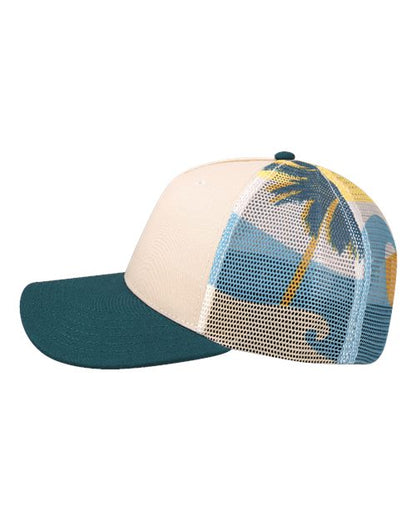 LOCALE Plain Front Five-Panel Trucker Cap 5PTKRS