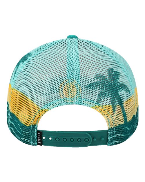 LOCALE Plain Front Five-Panel Trucker Cap 5PTKRS