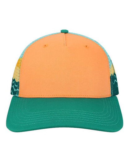 LOCALE Plain Front Five-Panel Trucker Cap 5PTKRS