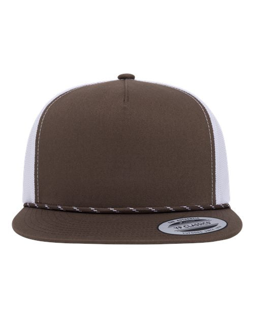 YP Classics Classic Five-Panel Trucker Rope Cap 6006BD