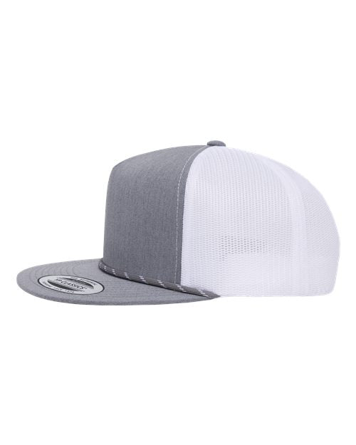 YP Classics Classic Five-Panel Trucker Rope Cap 6006BD