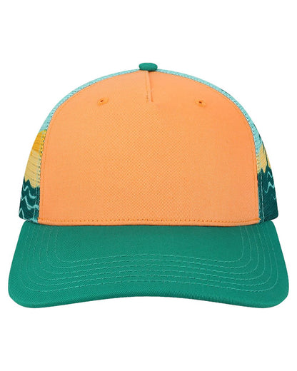 LOCALE Plain Front Five-Panel Trucker Cap 5PTKRS