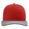 Red/ White/ Heather Grey