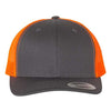 Charcoal/ Neon Orange