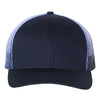 Navy/ Navy to White Fade