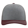 Heather Grey/ Charcoal/ Maroon