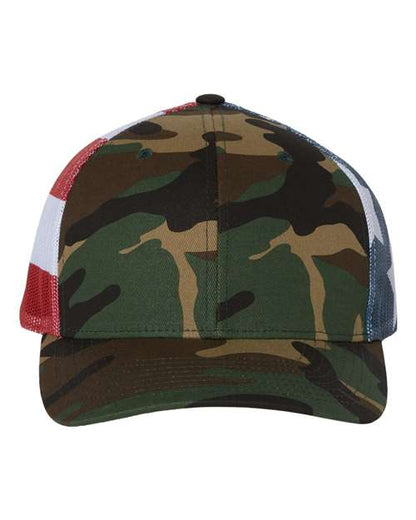 Richardson Printed Mesh Trucker Cap 112PM