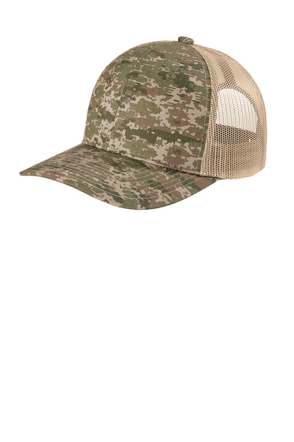Port Authority  Digi Camo Snapback Trucker Cap C404