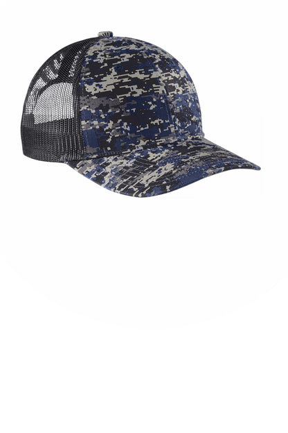 Port Authority  Digi Camo Snapback Trucker Cap C404