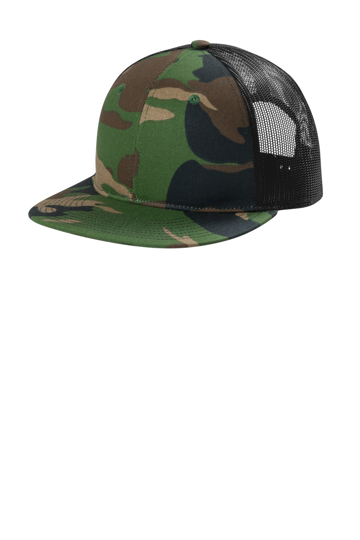 Port Authority Snapback Flat Bill Trucker Cap C407