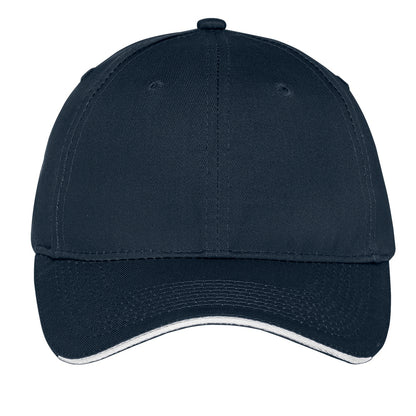 Port Authority Unstructured Sandwich Bill Cap. C919