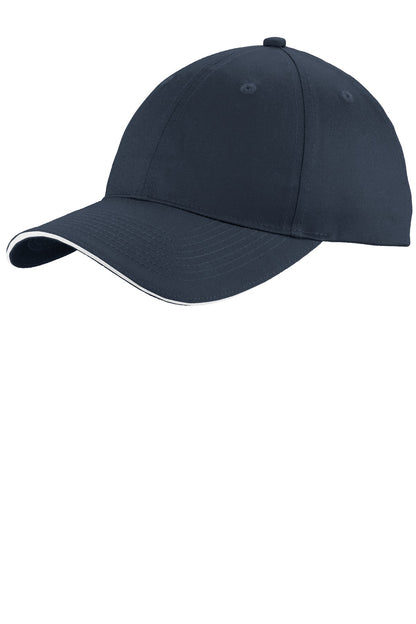 Port Authority Unstructured Sandwich Bill Cap. C919