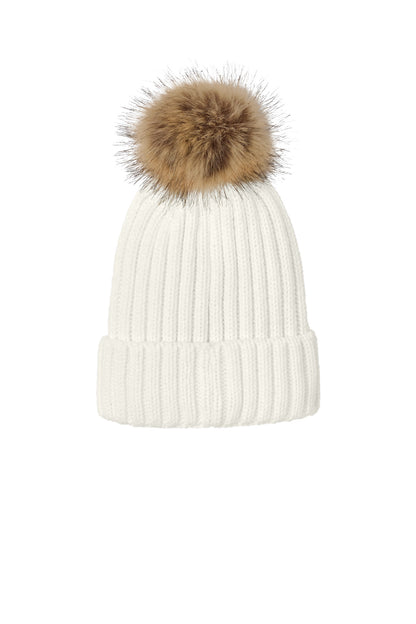 Port Authority Faux Fur Pom Beanie C990