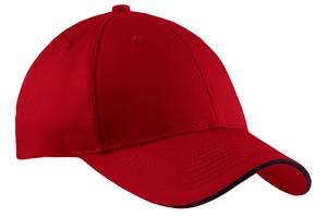 Port Authority Cotton Twill Sandwich Bill Cap.  CP85