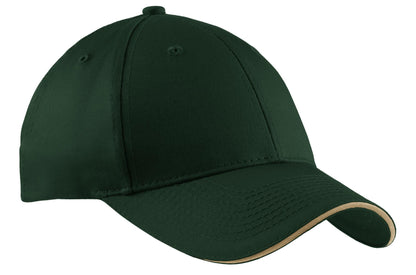 Port Authority Cotton Twill Sandwich Bill Cap.  CP85