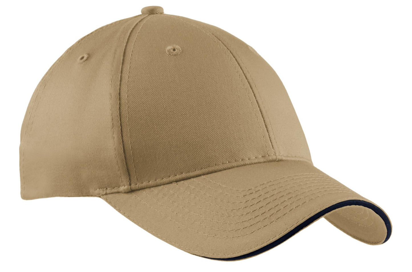 Port Authority Cotton Twill Sandwich Bill Cap.  CP85