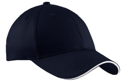 Port Authority Cotton Twill Sandwich Bill Cap.  CP85
