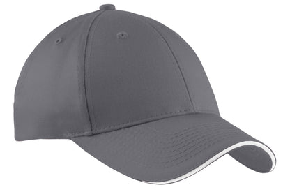 Port Authority Cotton Twill Sandwich Bill Cap.  CP85