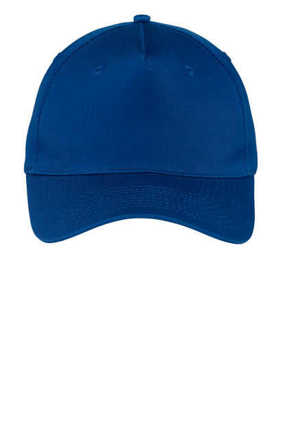 Port Authority Five-Panel Twill Cap.  CP86