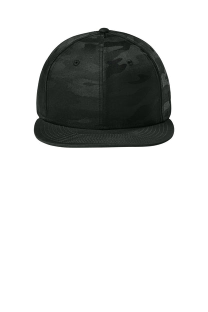 New Era  Camo Flat Bill Snapback Cap NE407