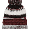 Maroon/ Black/ White