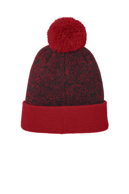 Sport-Tek Halftime Heather Pom Beanie STC68