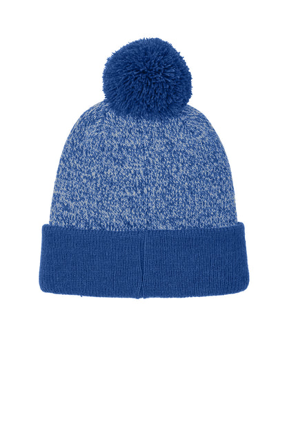 Sport-Tek Halftime Heather Pom Beanie STC68