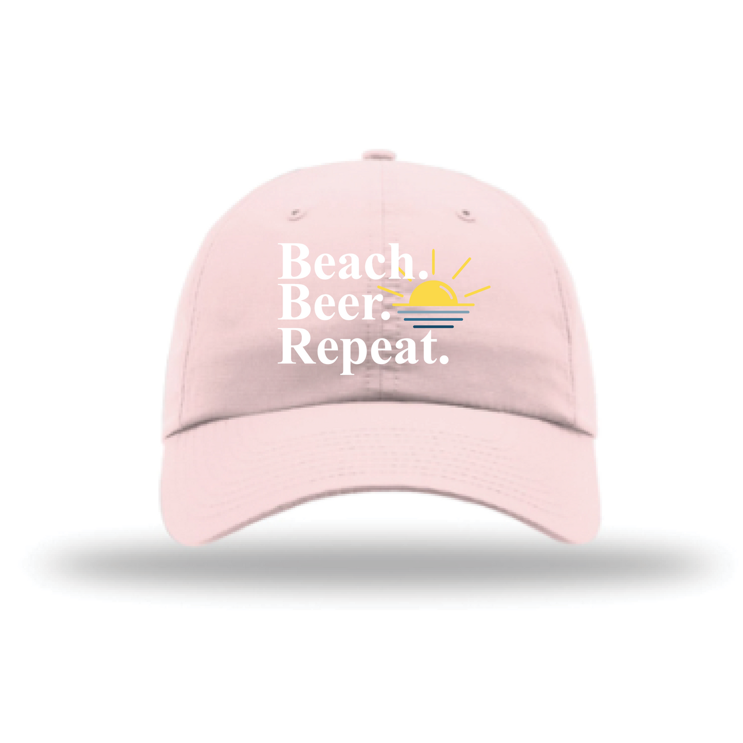 Beach Beer Repeat Richardson 220 Soft Pink Beach Hat