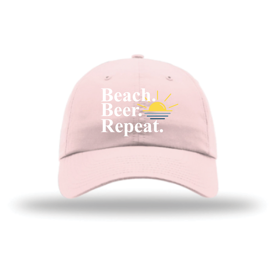 Beach Beer Repeat Richardson 220 Soft Pink Beach Hat