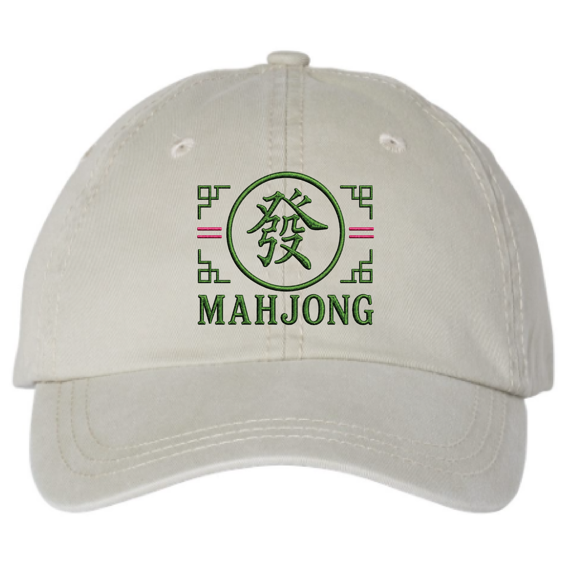 Classic Mahjong Character Hat – Stone
